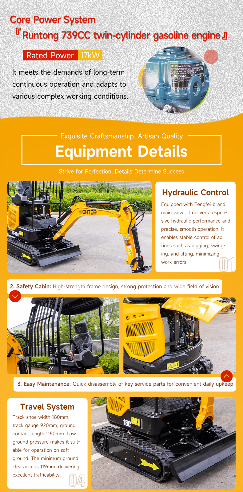  HT18C Mini Excavator 