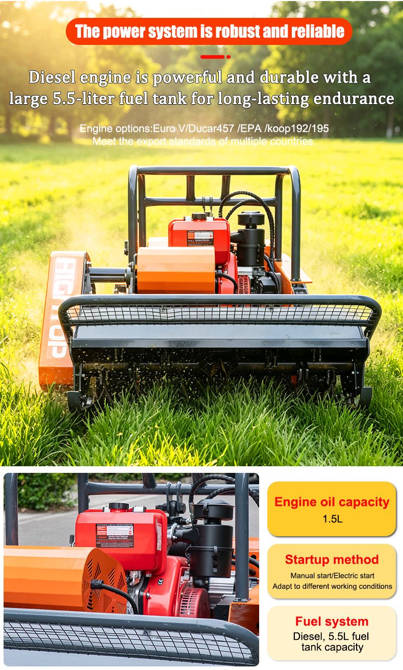  HTM-1000 Diesel Lawn Mower 