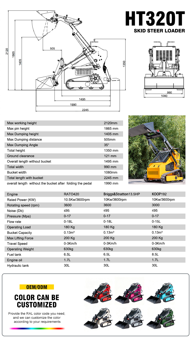  HT320T Skid-Steer Loader for Sale