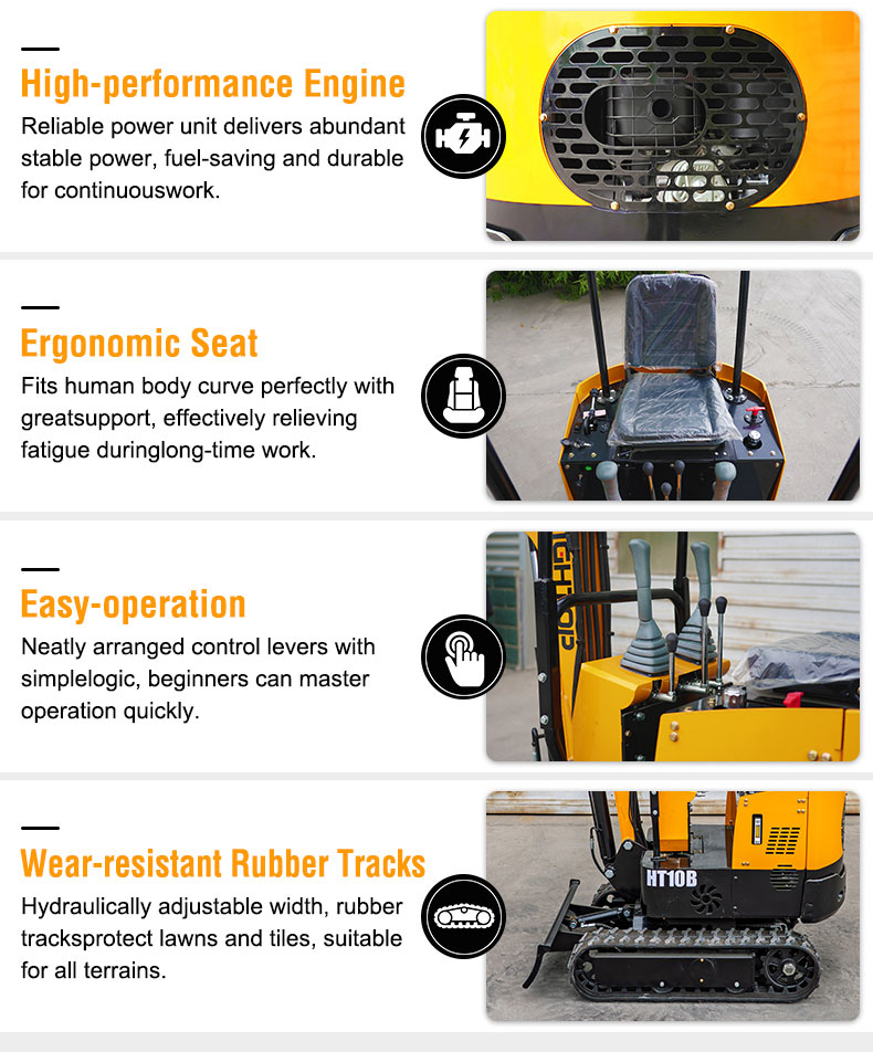  HT10B 1-ton Mini Excavator 