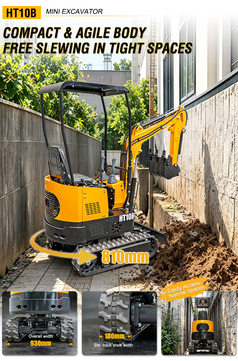  HT10B 1-ton Mini Excavator 