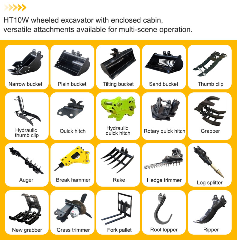  HT-10W Mini Excavator 